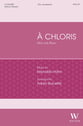 A Chloris SSA choral sheet music cover